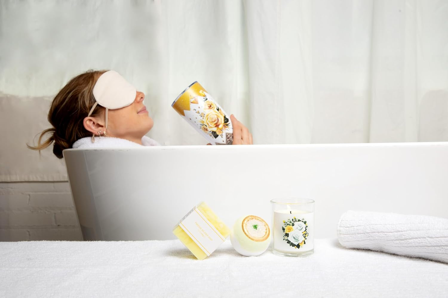 Care Package 9 Pcs- Self Care Kit Birthday Basket for Women, Unique Get Well Soon Gift Baskets for Women, Thank You Box, Spa Gift Set Bundle for Mom, Her, Wife, Girlfriend, Coworker (White)